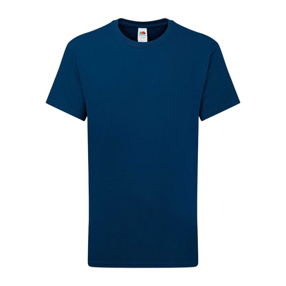Mountain Blue - Front - Fruit of the Loom Childrens-Kids Iconic 195 T-Shirt