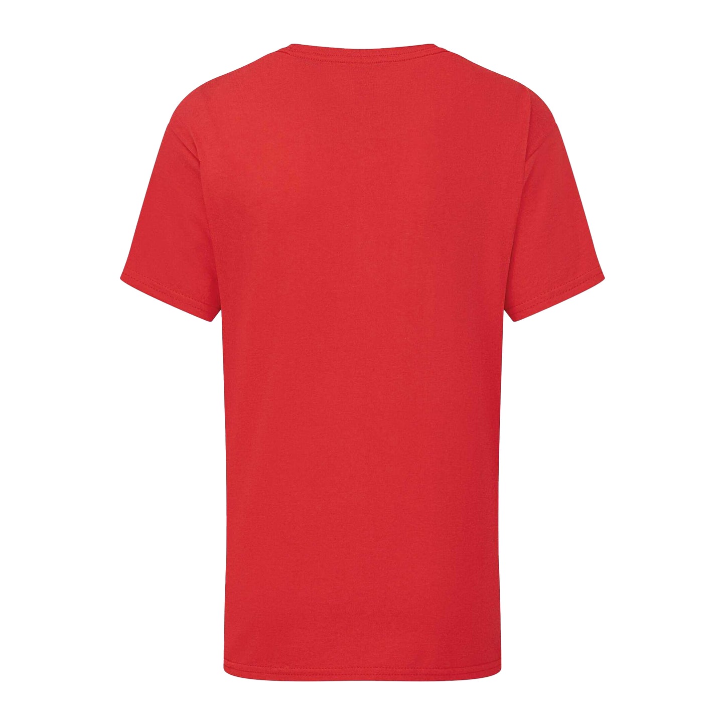 Red - Back - Fruit of the Loom Childrens-Kids Iconic 195 T-Shirt