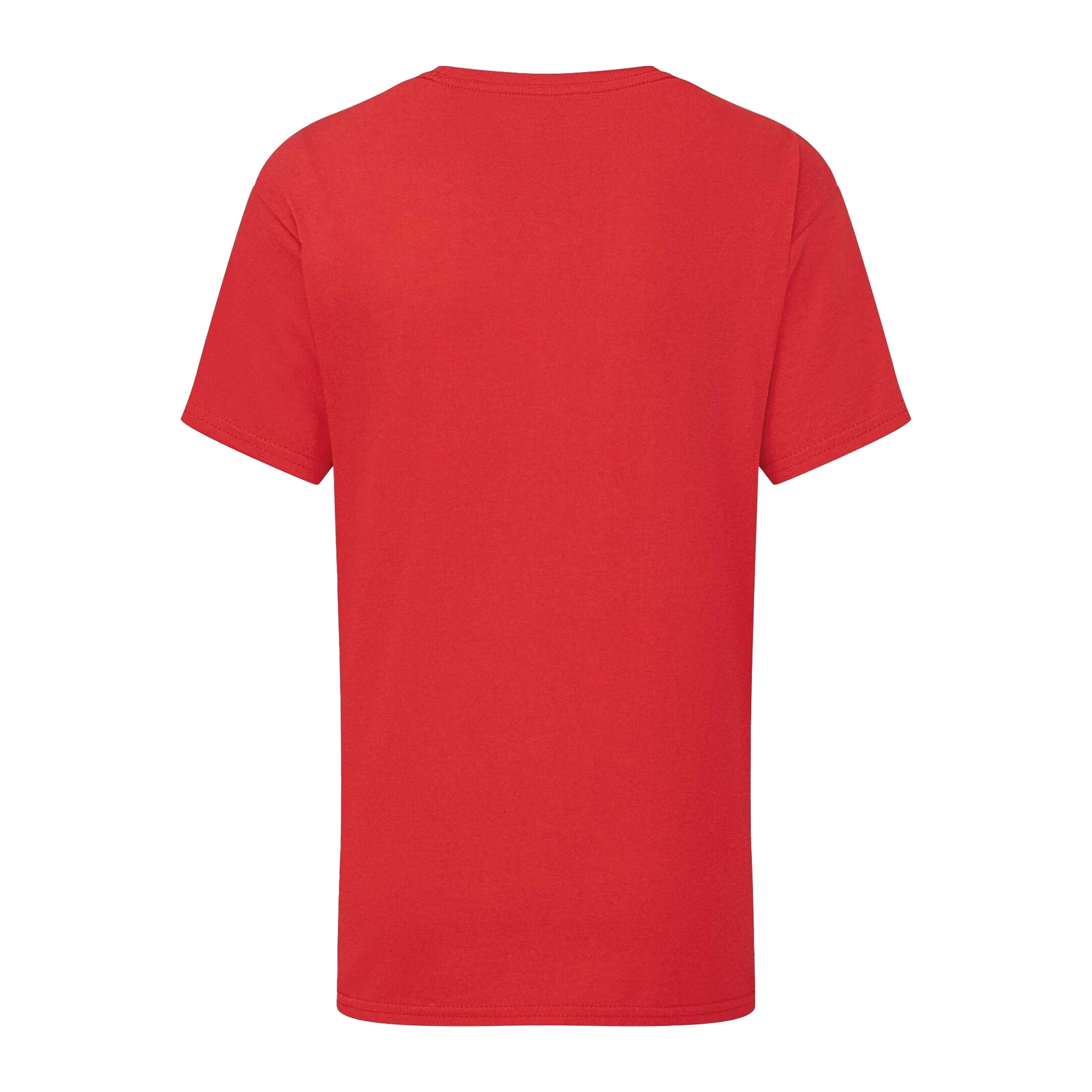 Red - Back - Fruit of the Loom Childrens-Kids Iconic 195 T-Shirt