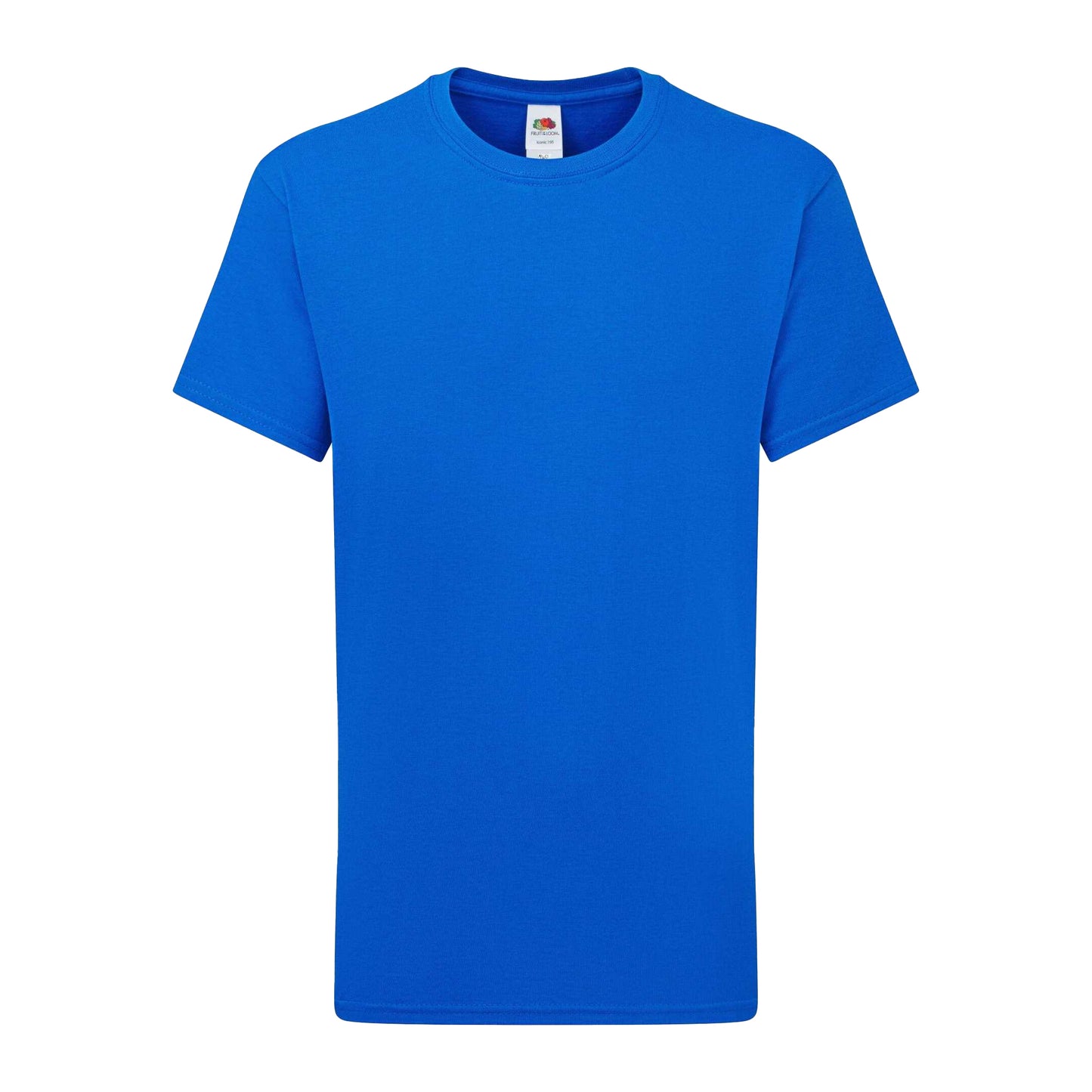 Royal Blue - Front - Fruit of the Loom Childrens-Kids Iconic 195 T-Shirt