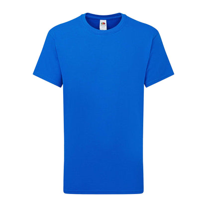 Royal Blue - Front - Fruit of the Loom Childrens-Kids Iconic 195 T-Shirt