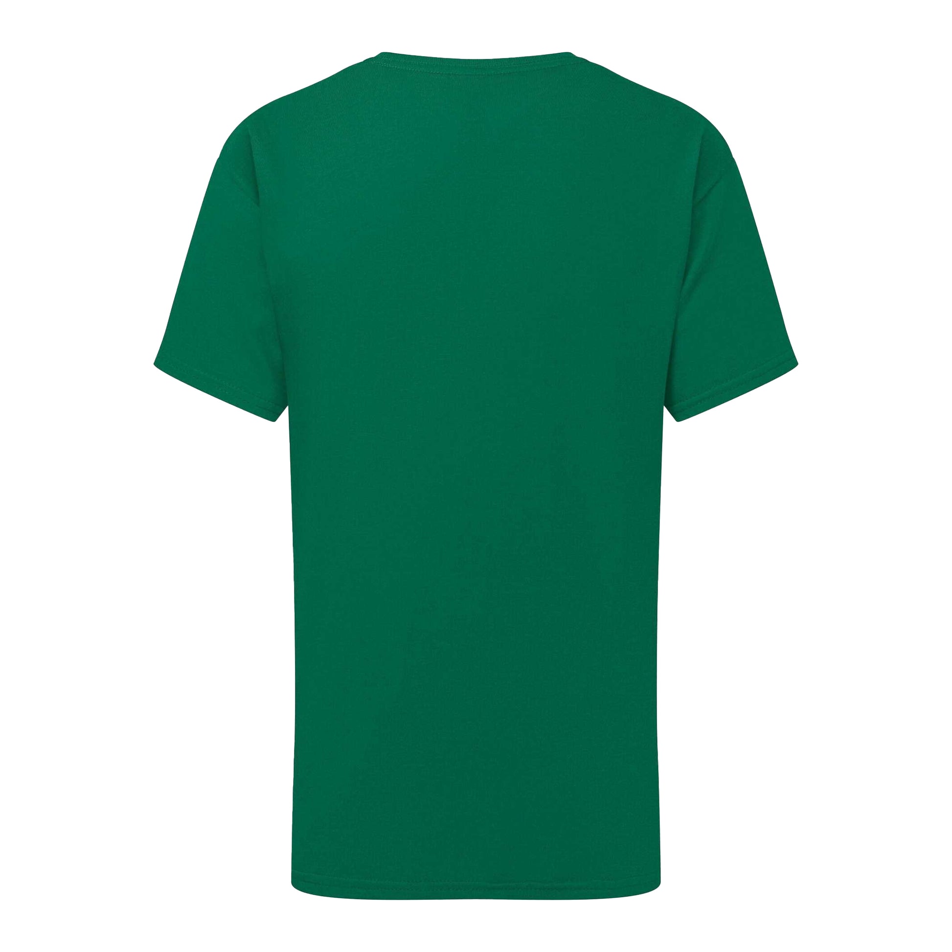 College Green - Back - Fruit of the Loom Childrens-Kids Iconic 195 T-Shirt