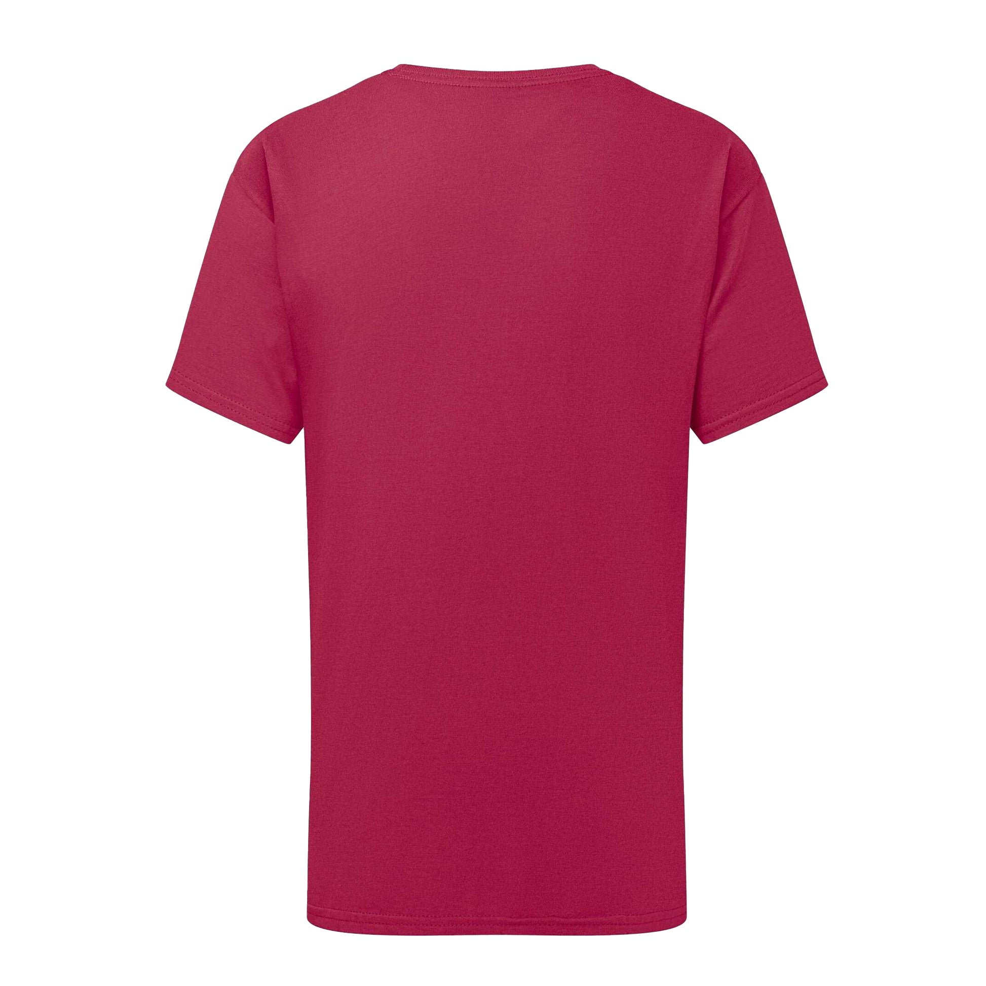 Cranberry - Back - Fruit of the Loom Childrens-Kids Iconic 195 T-Shirt