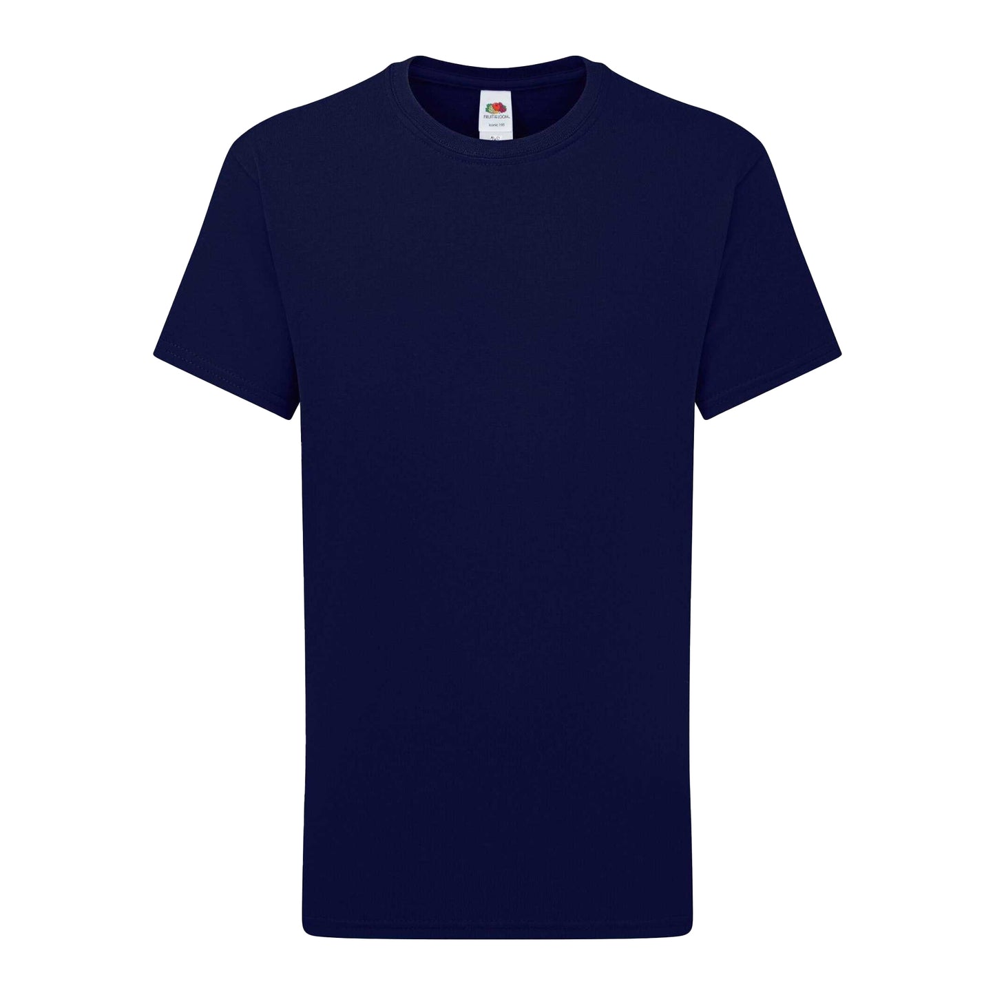Deep Navy - Front - Fruit of the Loom Childrens-Kids Iconic 195 T-Shirt