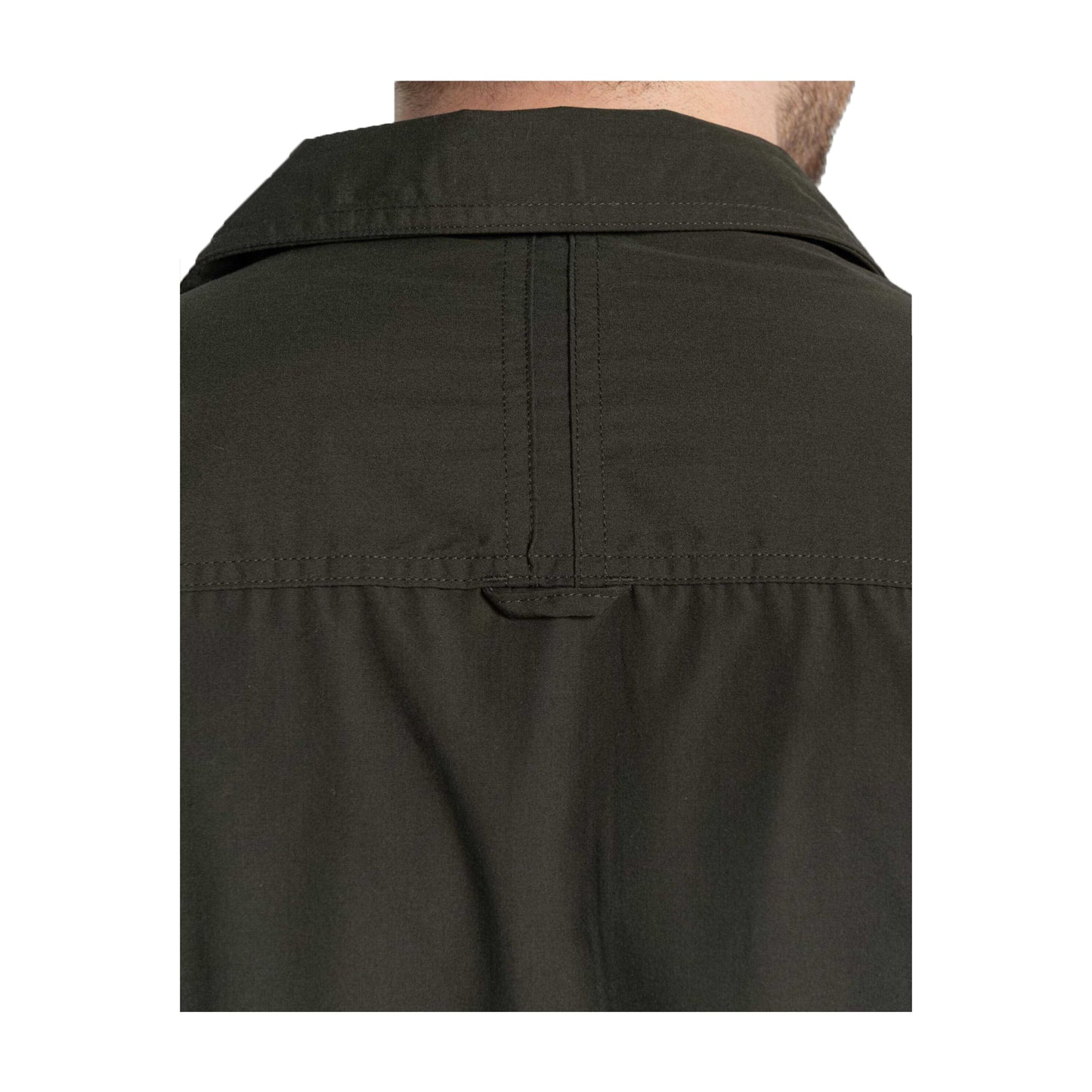 Dark Cedar Green - Side - Craghoppers Expert Mens Kiwi Long-Sleeved Shirt