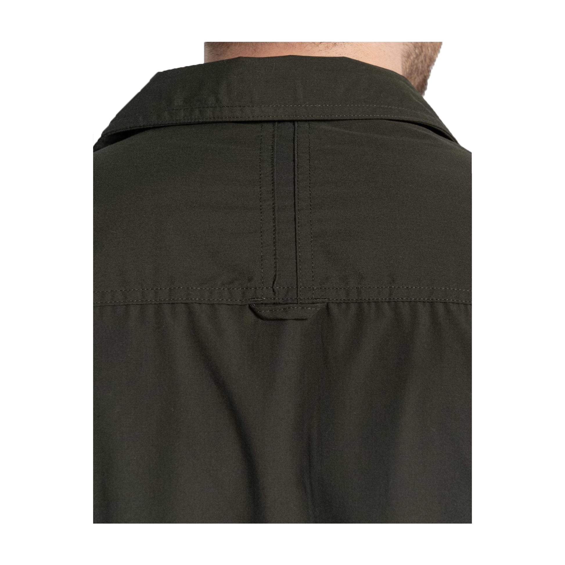 Dark Cedar Green - Side - Craghoppers Expert Mens Kiwi Long-Sleeved Shirt
