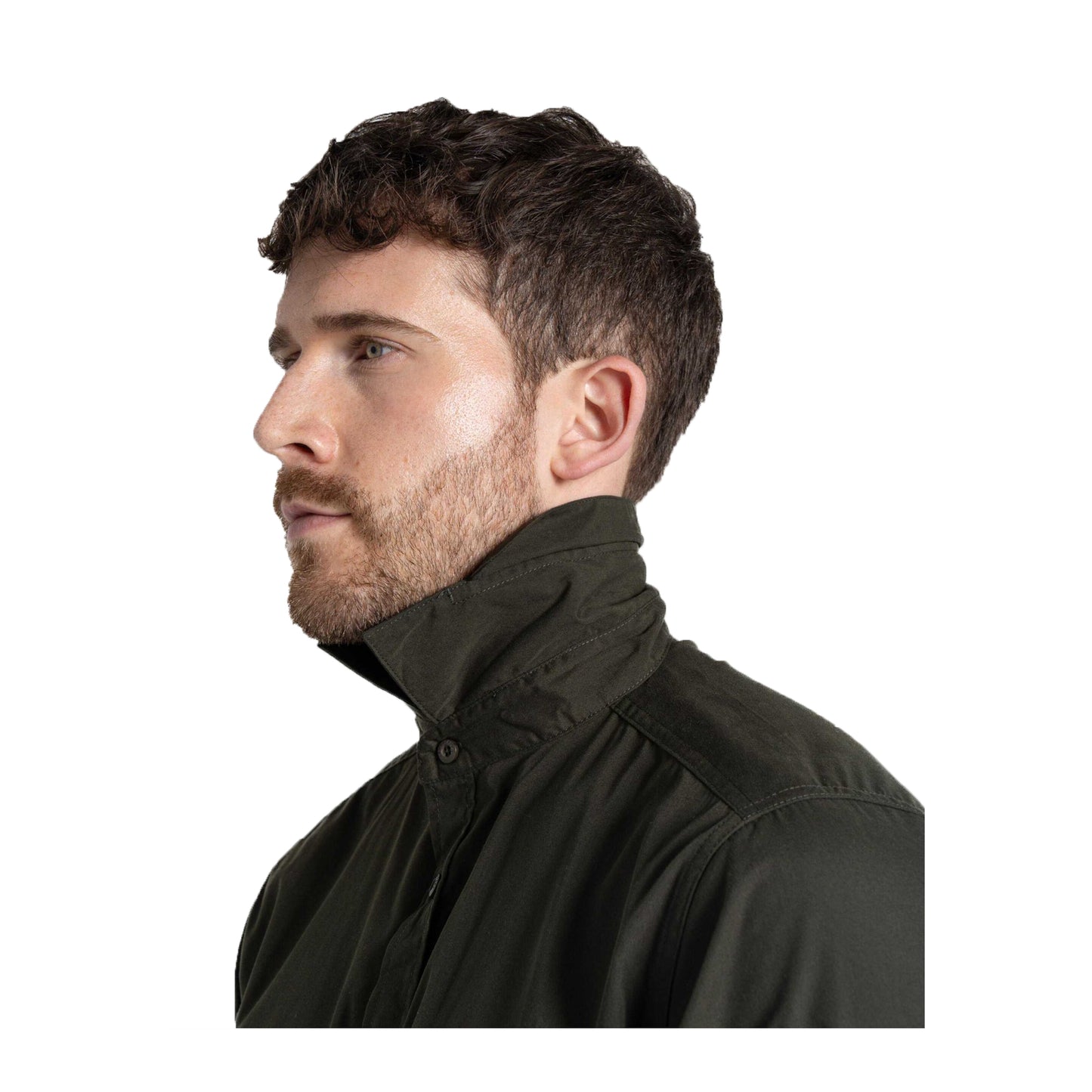 Dark Cedar Green - Lifestyle - Craghoppers Expert Mens Kiwi Long-Sleeved Shirt