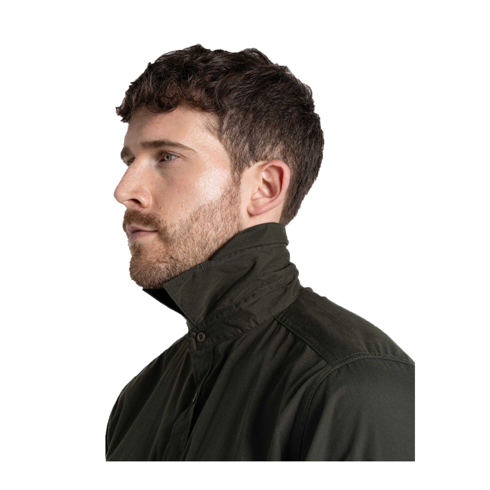 Dark Cedar Green - Lifestyle - Craghoppers Expert Mens Kiwi Long-Sleeved Shirt