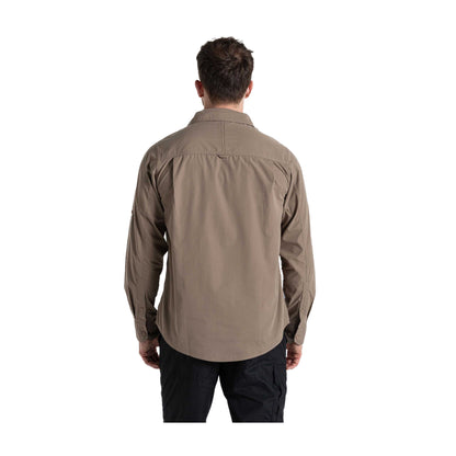 Pebble - Back - Craghoppers Expert Mens Kiwi Long-Sleeved Shirt