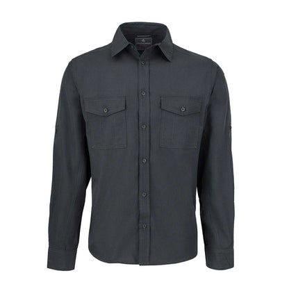 Carbon Grey - Front - Craghoppers Expert Mens Kiwi Long-Sleeved Shirt