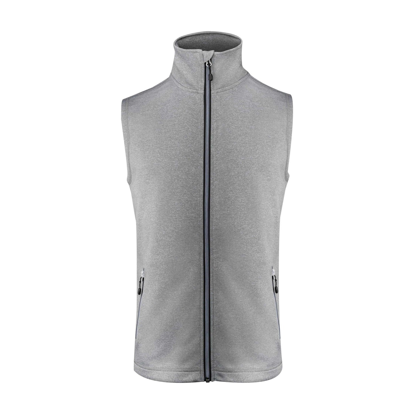 Grey Melange - Front - Printer Mens Powerslide Gilet