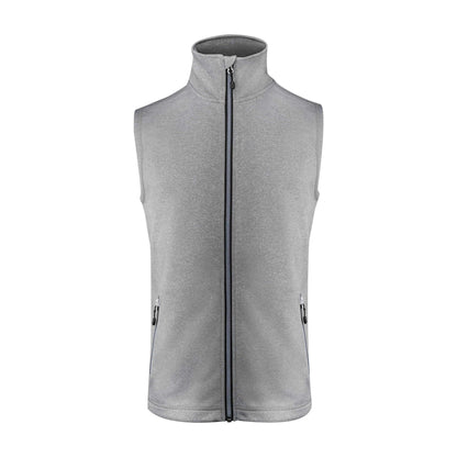 Grey Melange - Front - Printer Mens Powerslide Gilet