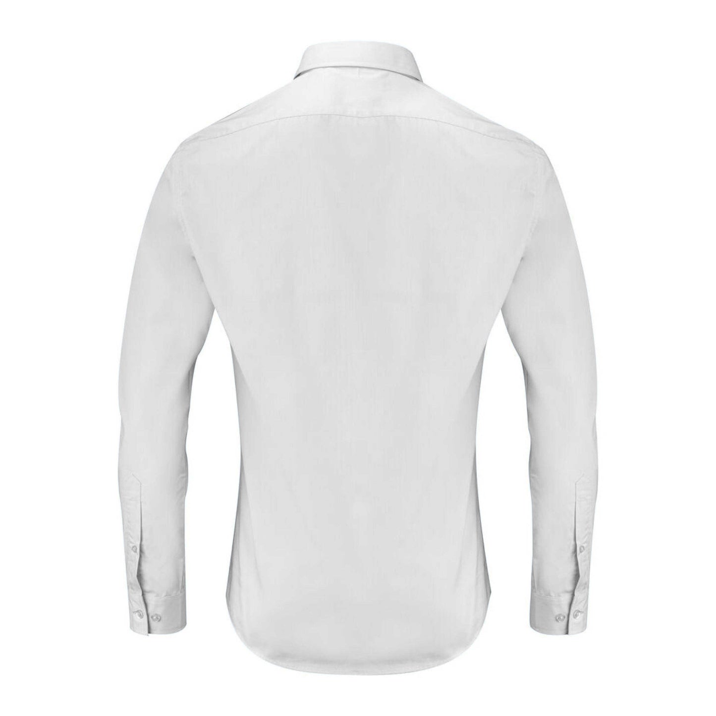 White - Back - James Harvest Mens Acton Business Shirt