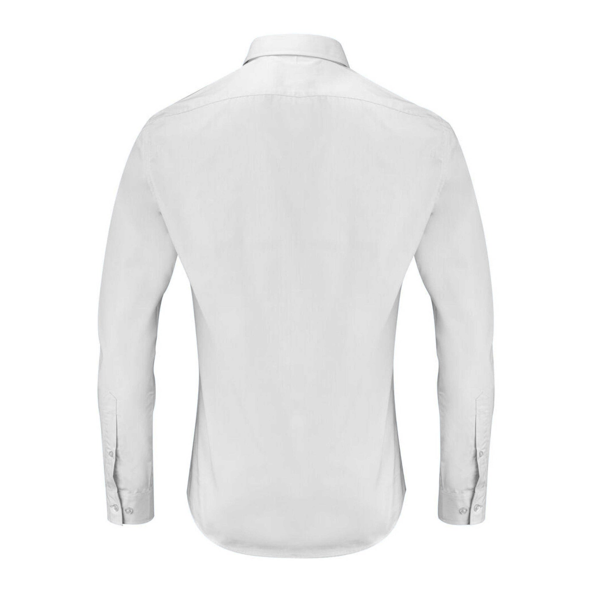 White - Back - James Harvest Mens Acton Business Shirt