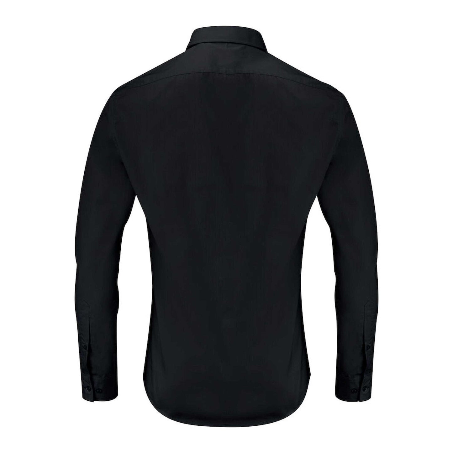 Black - Back - James Harvest Mens Acton Business Shirt