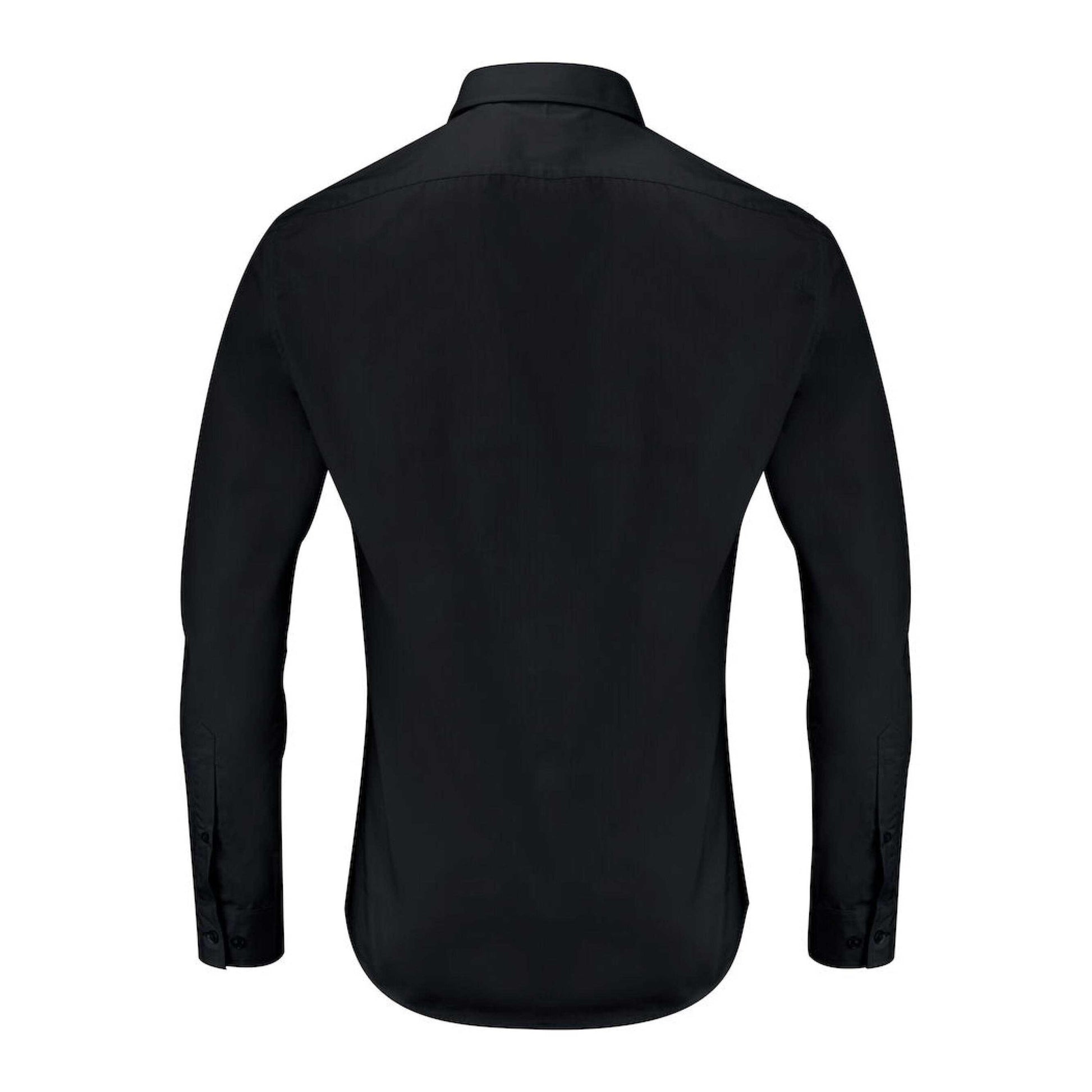 Black - Back - James Harvest Mens Acton Business Shirt