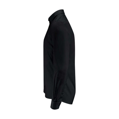 Black - Side - James Harvest Mens Acton Business Shirt