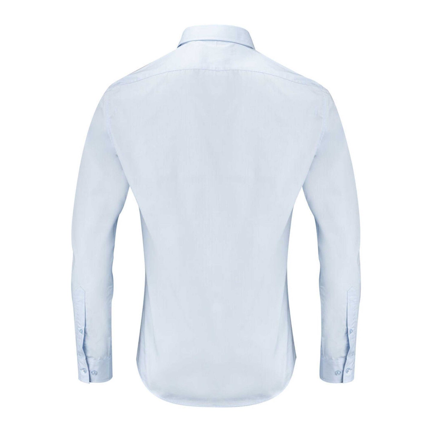Light Blue - Back - James Harvest Mens Acton Business Shirt