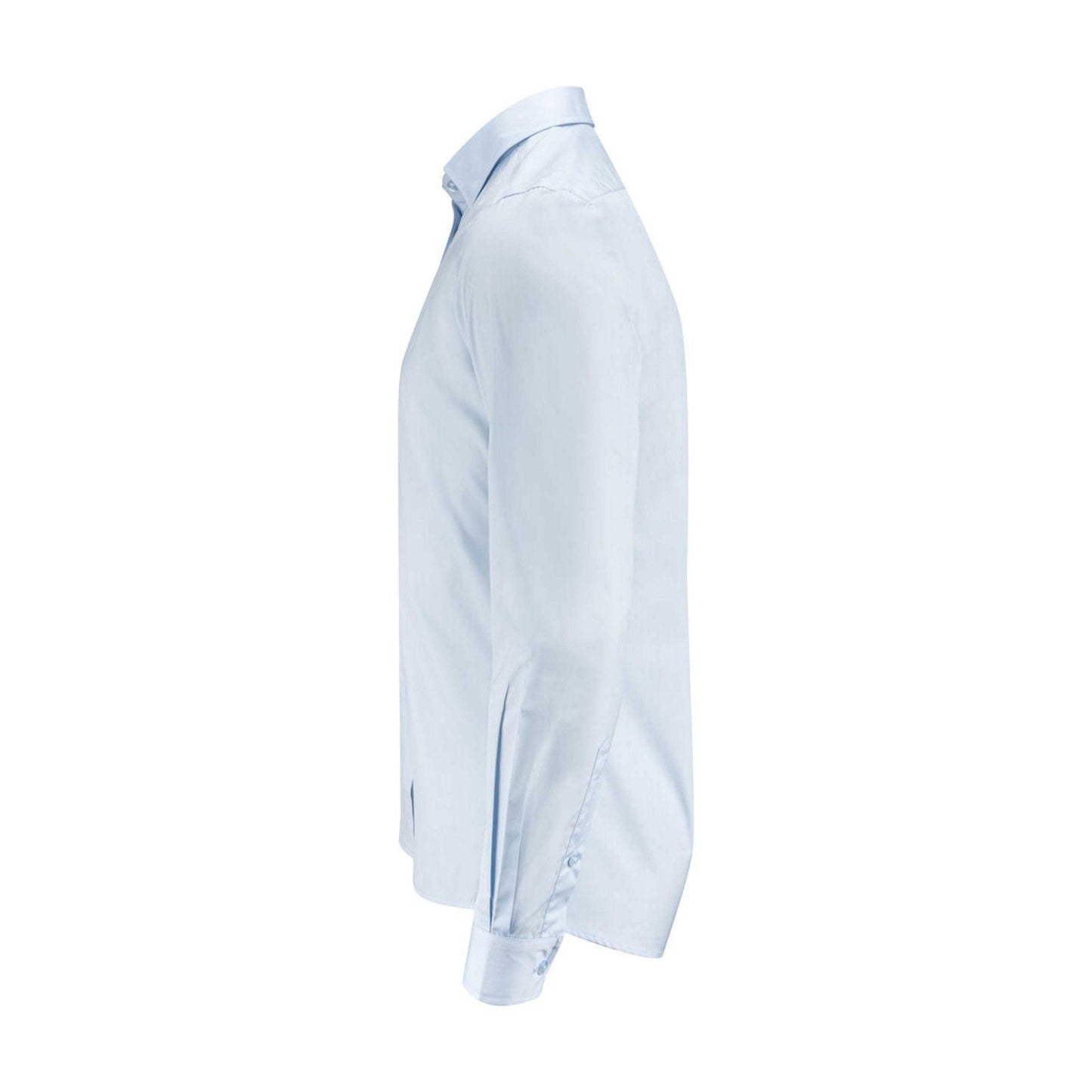 Light Blue - Side - James Harvest Mens Acton Business Shirt