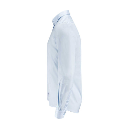 Light Blue - Side - James Harvest Mens Acton Business Shirt