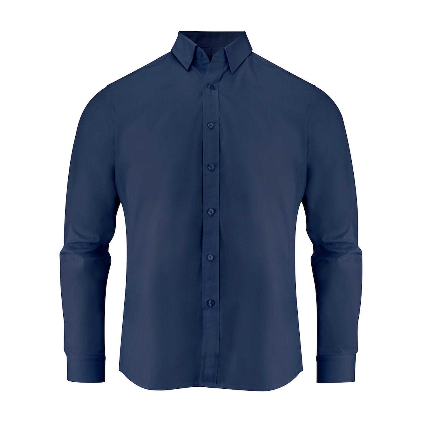 Navy - Front - James Harvest Mens Acton Business Shirt