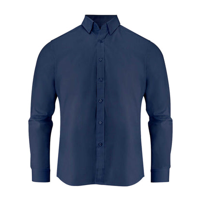 Navy - Front - James Harvest Mens Acton Business Shirt