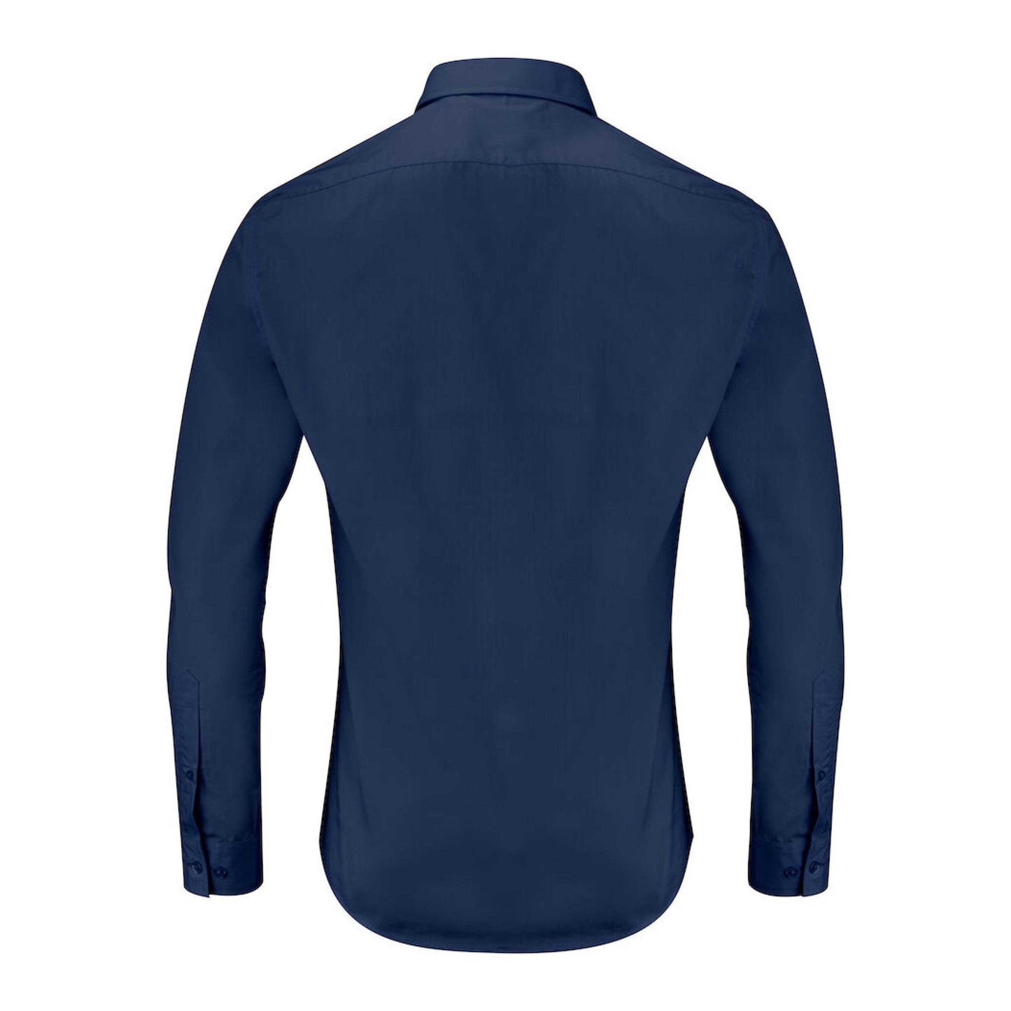 Navy - Back - James Harvest Mens Acton Business Shirt