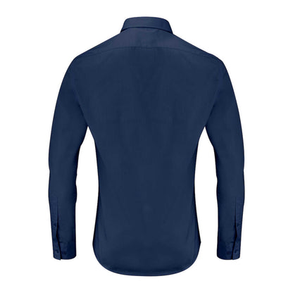 Navy - Back - James Harvest Mens Acton Business Shirt
