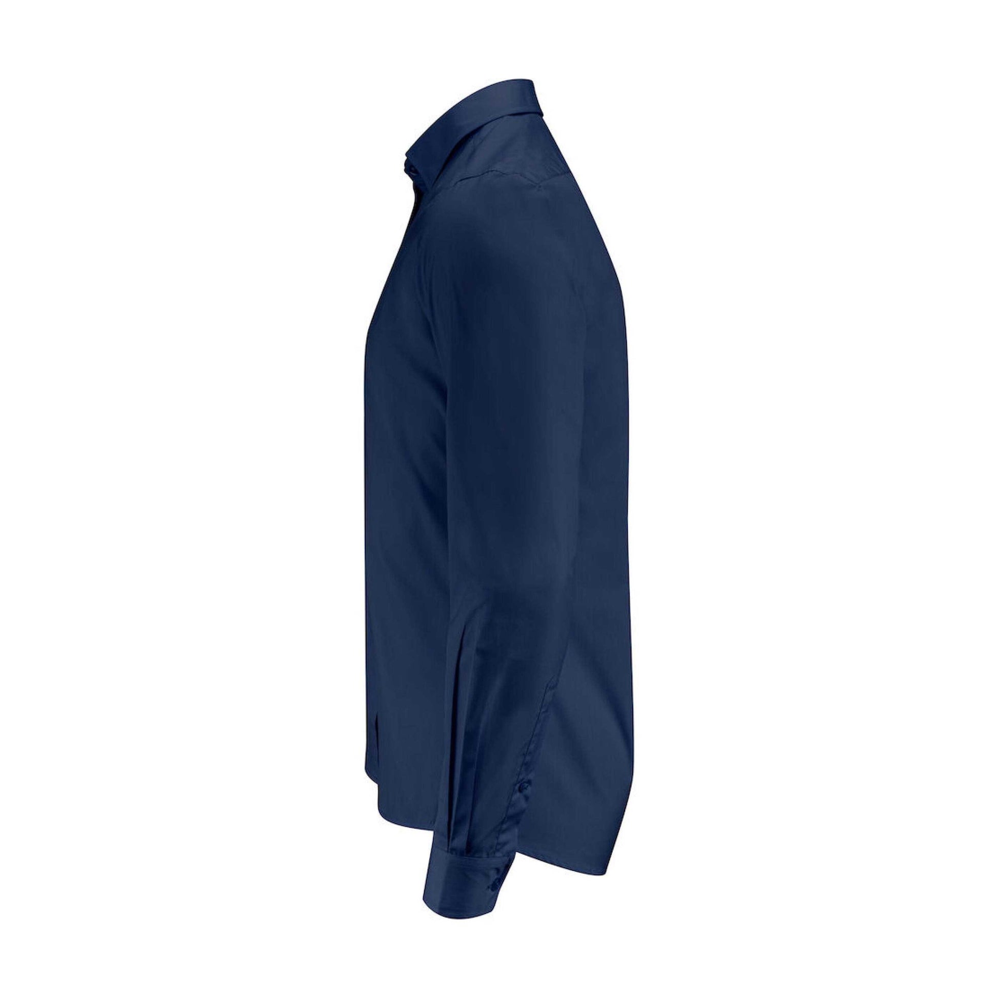 Navy - Side - James Harvest Mens Acton Business Shirt