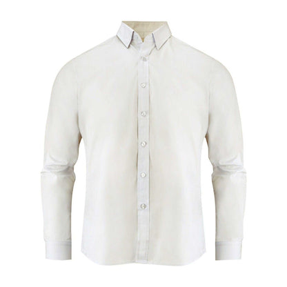 White - Front - James Harvest Mens Acton Business Shirt
