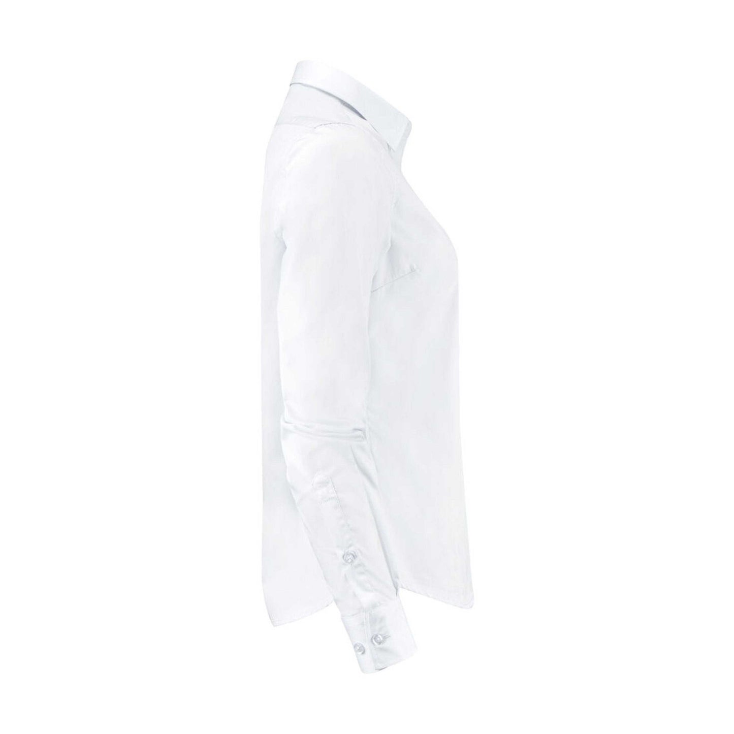 White - Side - James Harvest Womens-Ladies Acton Shirt