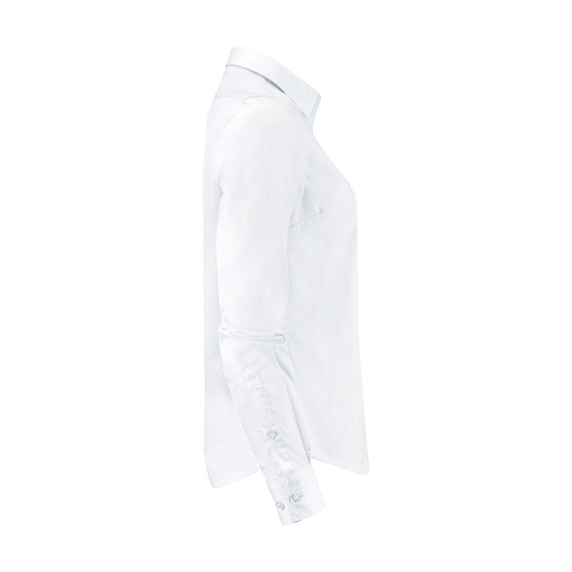 White - Side - James Harvest Womens-Ladies Acton Shirt