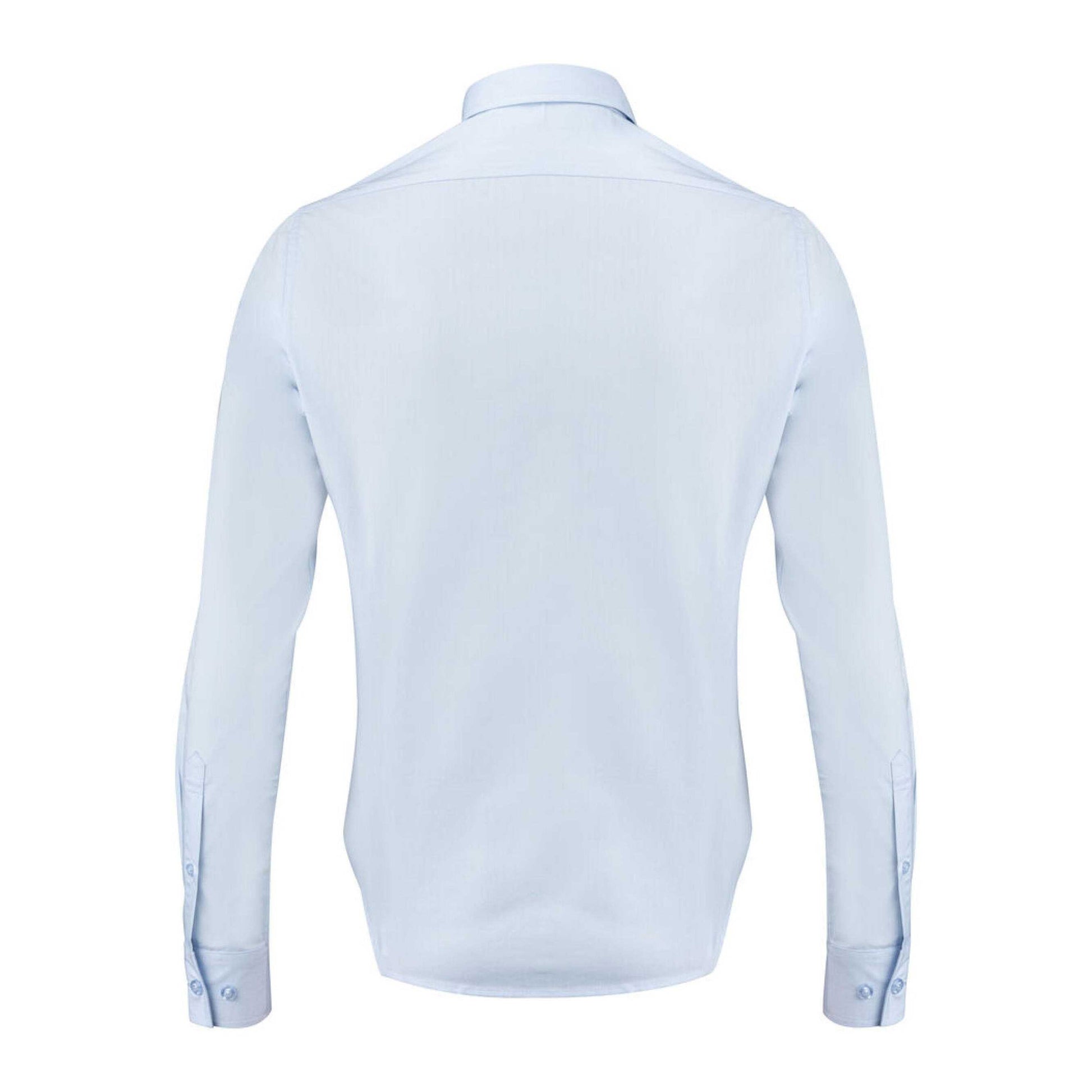 Light Blue - Back - James Harvest Womens-Ladies Acton Shirt