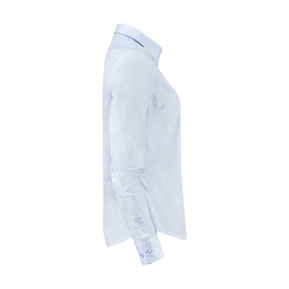 Light Blue - Side - James Harvest Womens-Ladies Acton Shirt