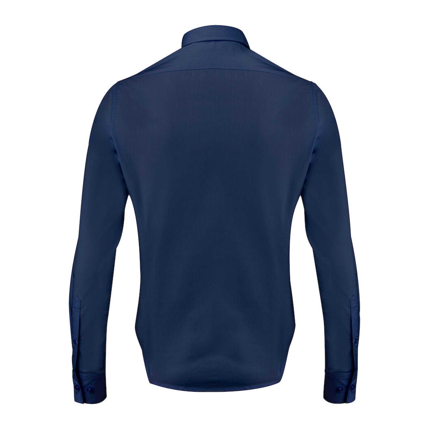 Navy - Back - James Harvest Womens-Ladies Acton Shirt