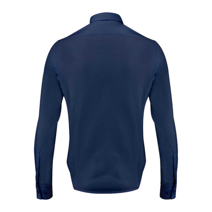 Navy - Back - James Harvest Womens-Ladies Acton Shirt