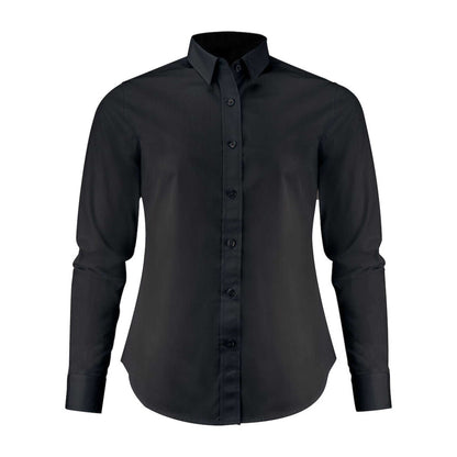 Black - Front - James Harvest Womens-Ladies Acton Shirt