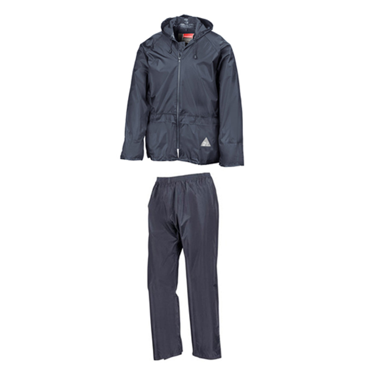 Navy - Front - Result Mens Waterproof Jacket and Trousers Set