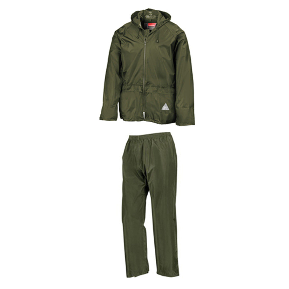 Olive - Front - Result Mens Waterproof Jacket and Trousers Set