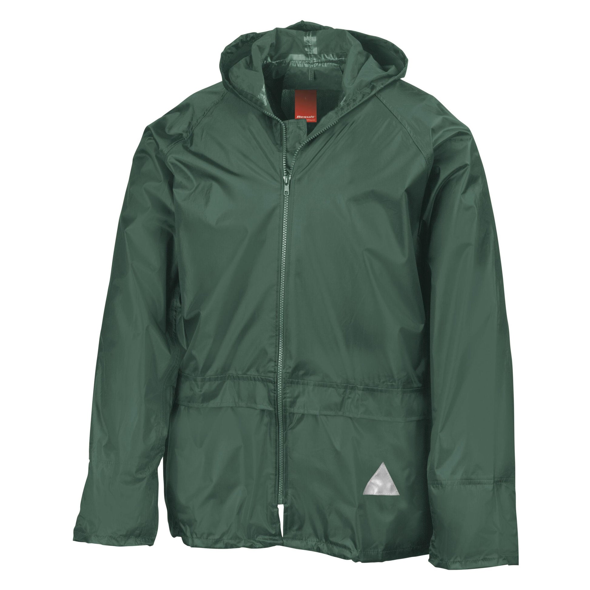Olive - Back - Result Mens Waterproof Jacket and Trousers Set