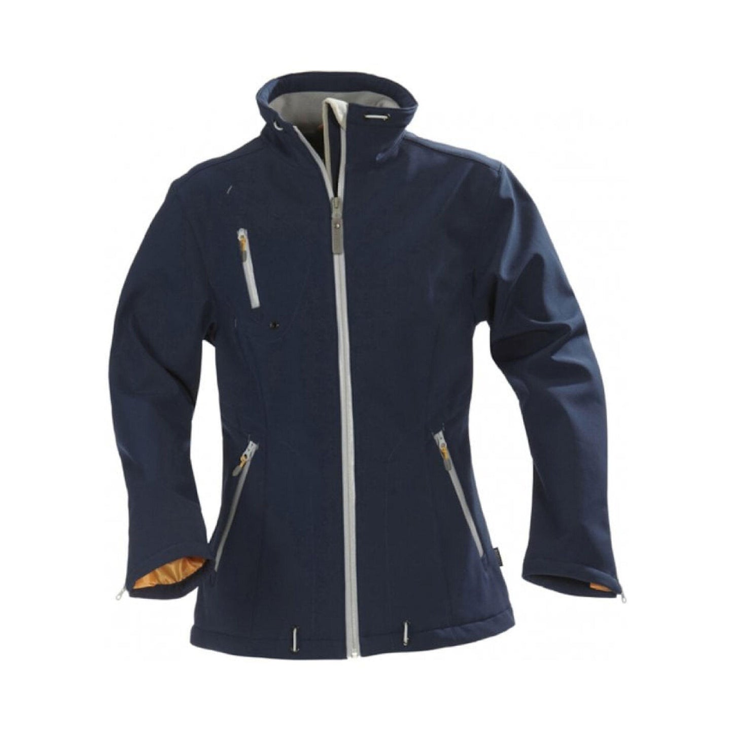 Navy - Front - James Harvest Womens-Ladies Savannah Soft Shell Jacket