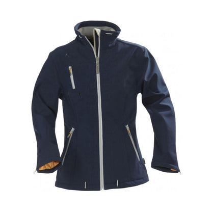 Navy - Front - James Harvest Womens-Ladies Savannah Soft Shell Jacket