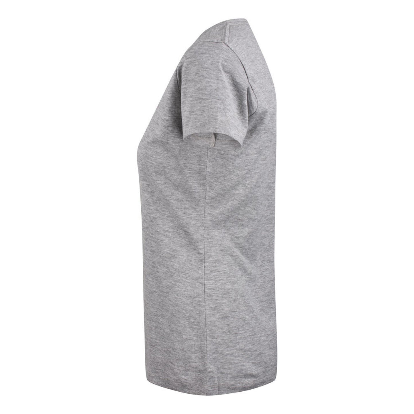 Grey Melange - Side - James Harvest Womens-Ladies Whailford V Neck T-Shirt