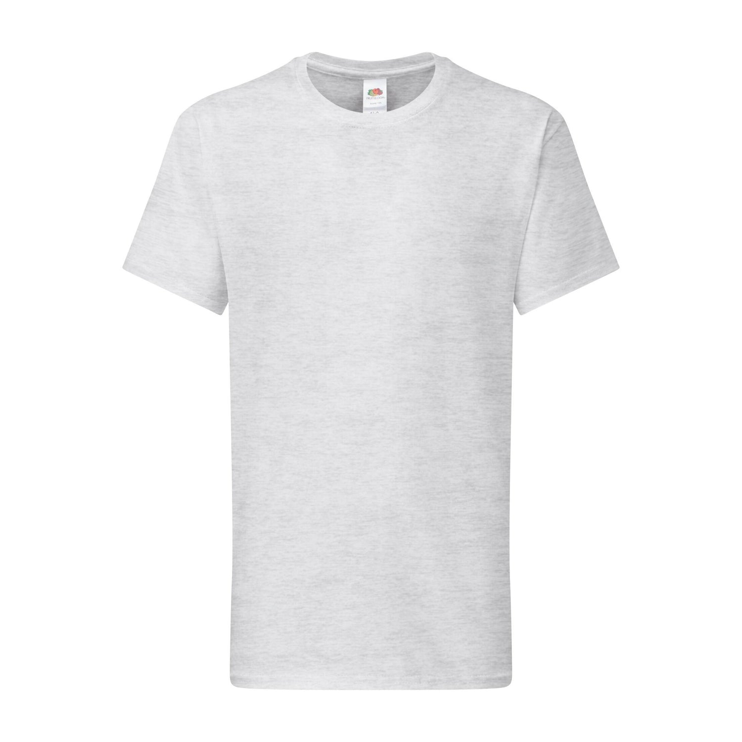 Heather Grey - Front - Fruit of the Loom Childrens-Kids Iconic 195 T-Shirt