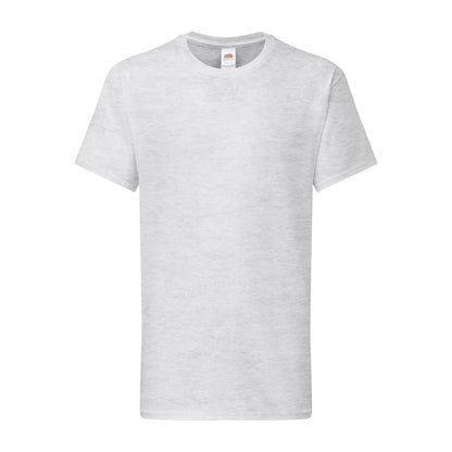 Heather Grey - Front - Fruit of the Loom Childrens-Kids Iconic 195 T-Shirt