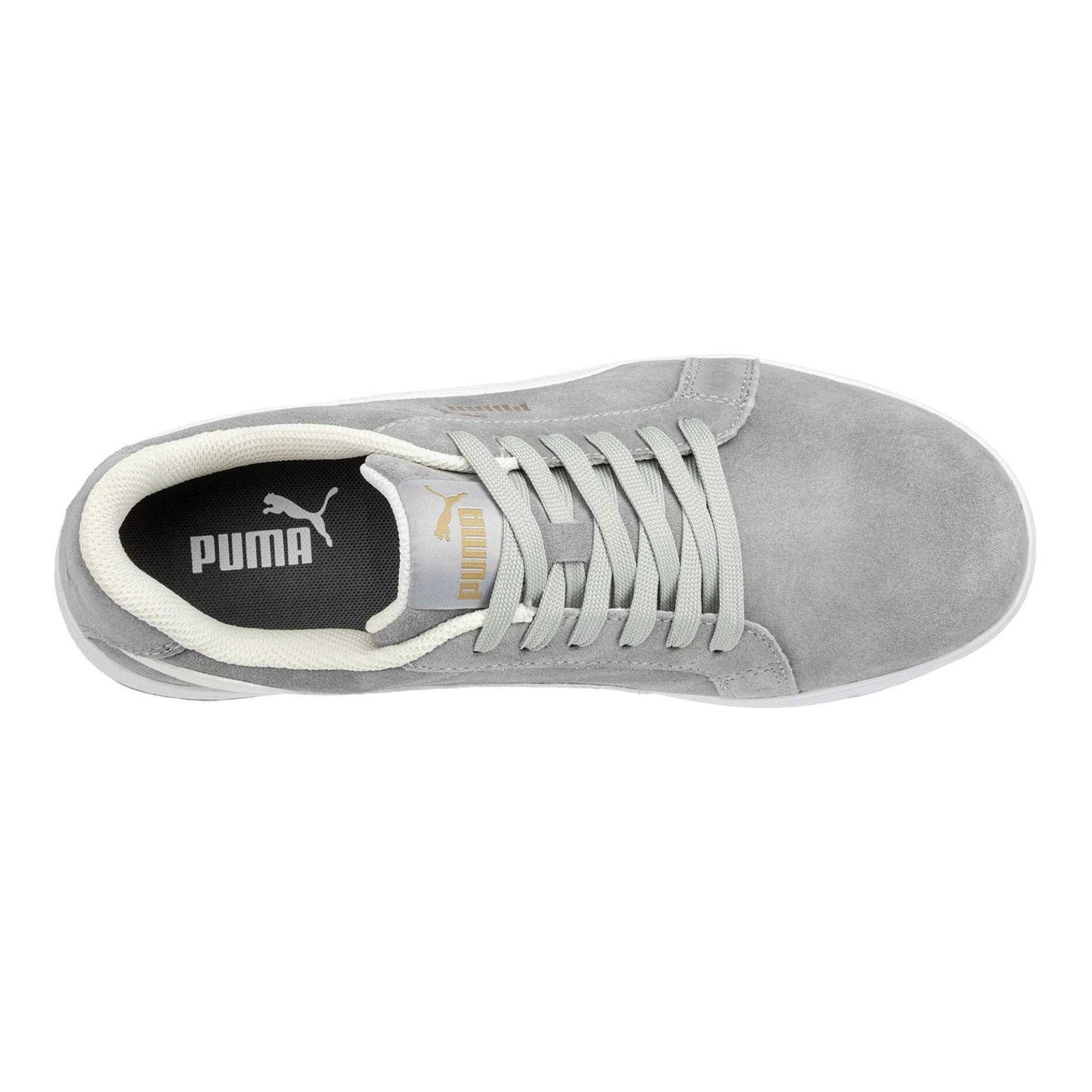 Grey - Pack Shot - Puma Safety Mens Iconic Suede Low Trainers