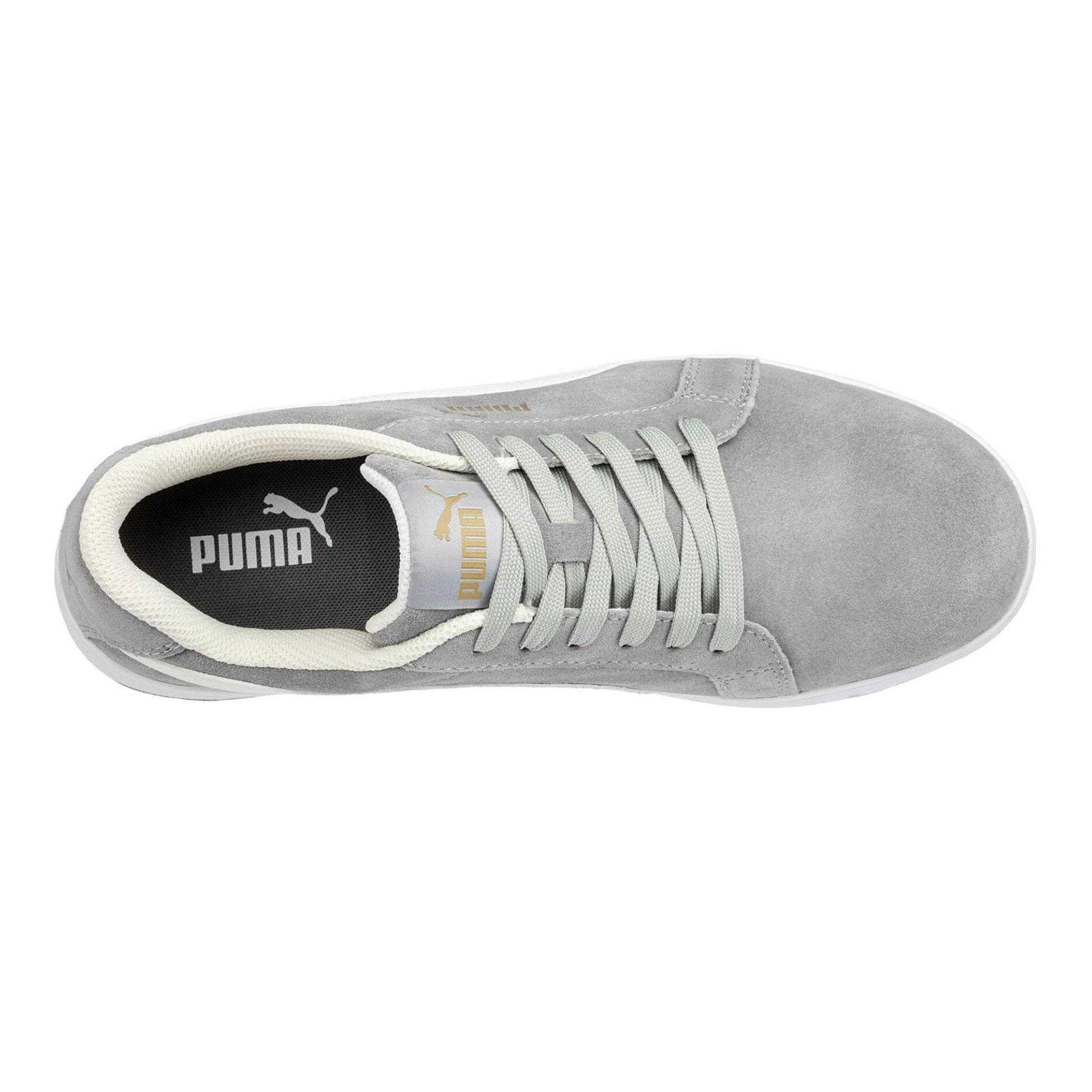 Grey - Pack Shot - Puma Safety Mens Iconic Suede Low Trainers