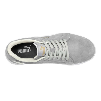 Grey - Pack Shot - Puma Safety Mens Iconic Suede Low Trainers