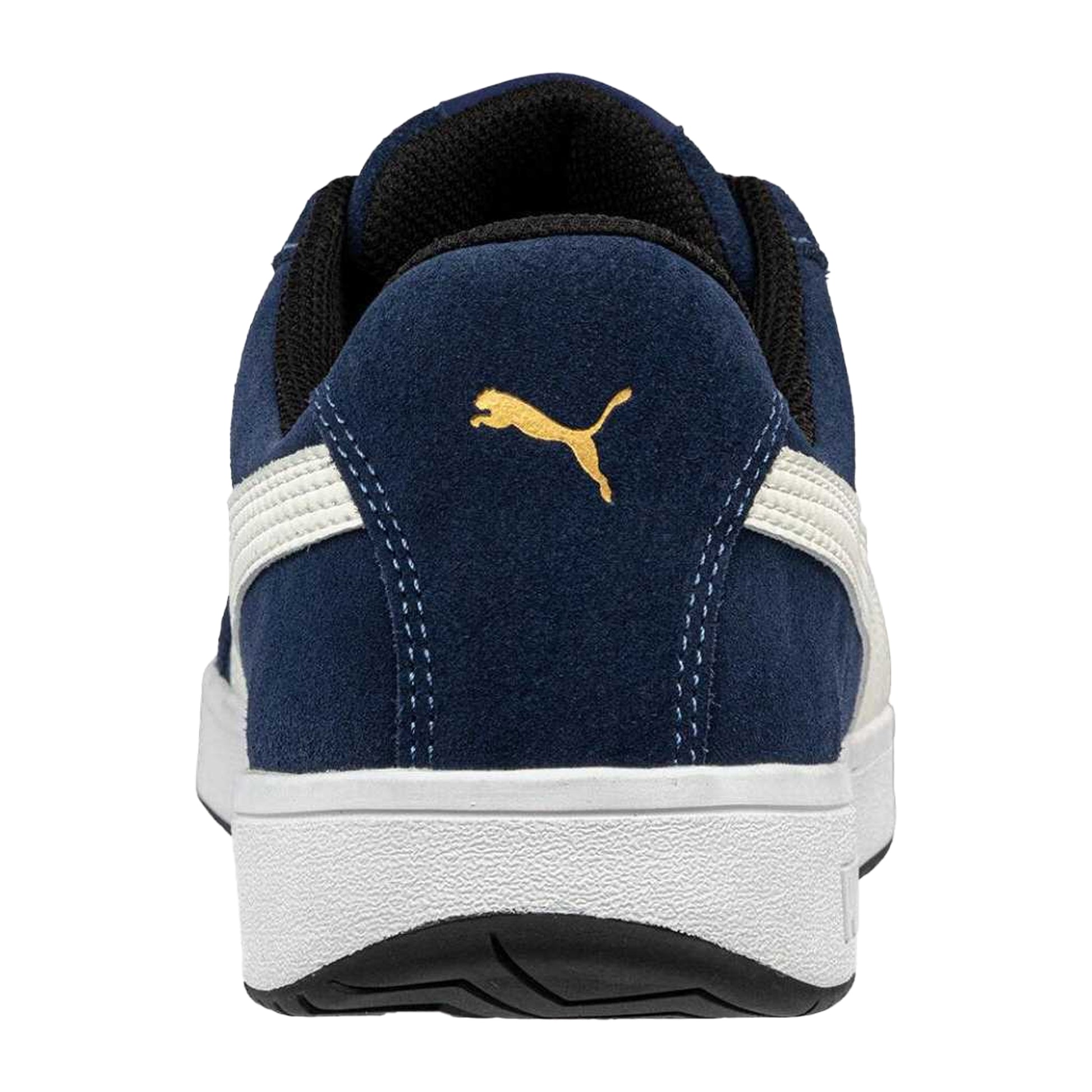 Navy - Back - Puma Safety Mens Iconic Suede Low Trainers