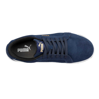 Navy - Pack Shot - Puma Safety Mens Iconic Suede Low Trainers